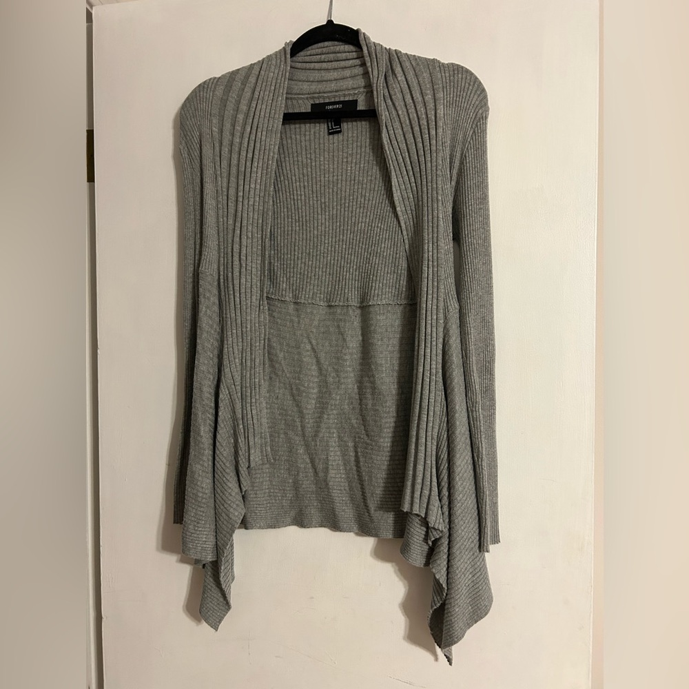 Forever 21 Gray Cardigan